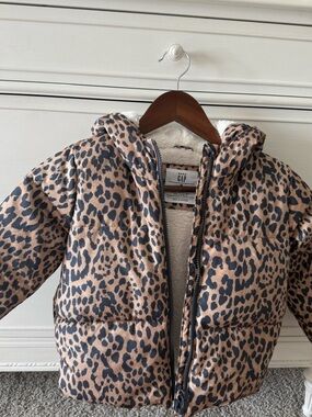 GAP Leopard Print Puffer Jacket in Leopard